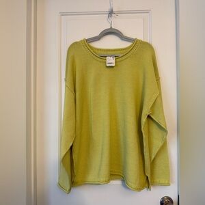 Free People Easy Street ribbed knit tunic sweater nwt oversized m